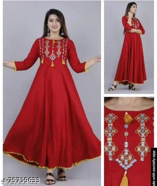 Myra Sensational Kurtis, Maroon (XXXL)