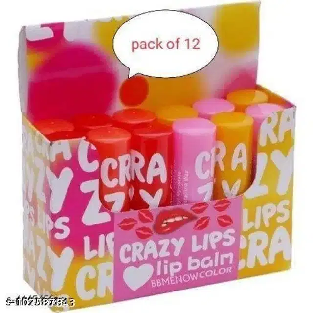 Premium Fruit Lip Balm, Pack of 12
