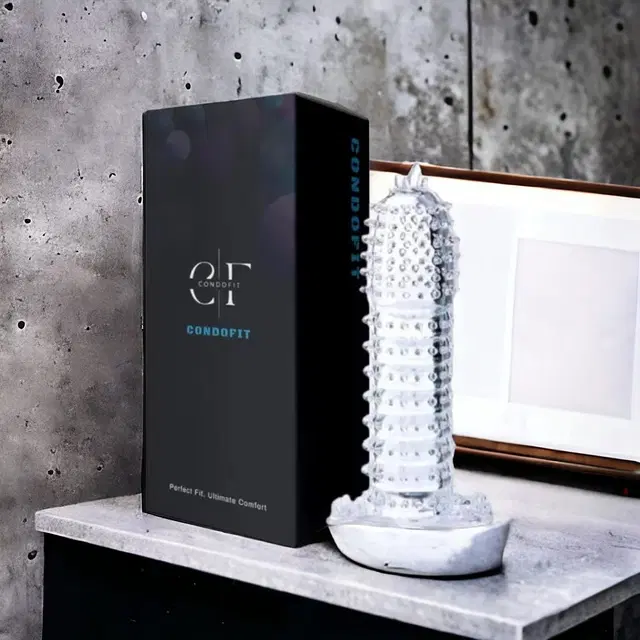 Crystal Dotted Reusable Condom for Men, Transparent, Pack of 1