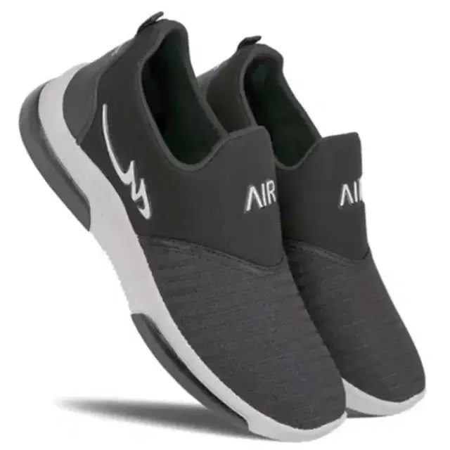 Solid Mens Casual Shoes (Grey, 7)