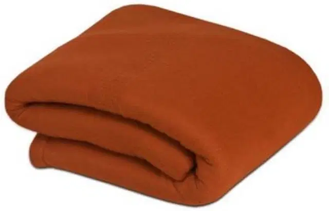 Fleece Blanket, Orange, 60x90 Inches