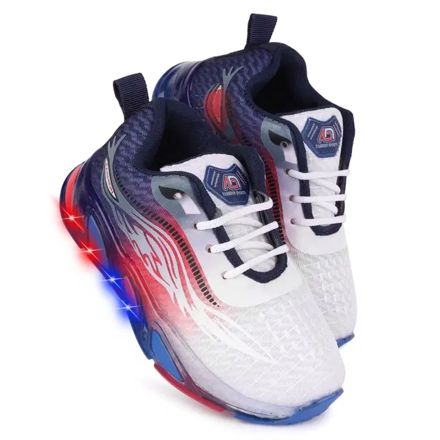 Casual Shoes for Boys (Black & White, 7C)