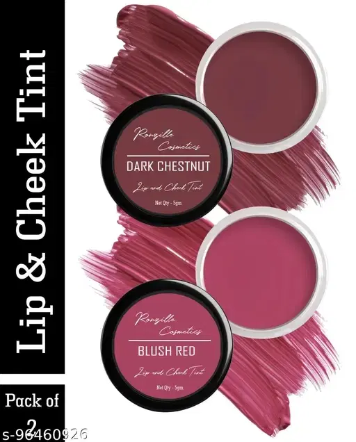 Ronzille Lip and Cheek Tint, Pack of 2