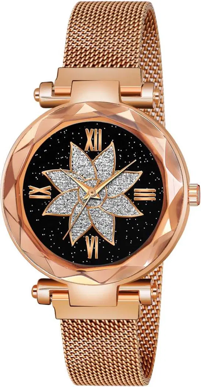 Metal Strap Analog Watch for Women & Girls (Multicolor)