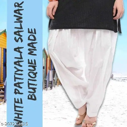 Salwars for Women (White, 28)