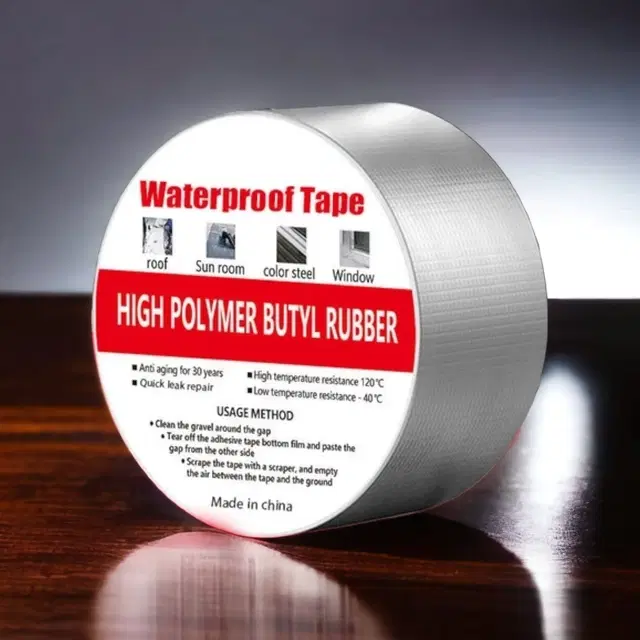 Aluminium Single Sided Self Adhesive Tape, Silver, 5 m