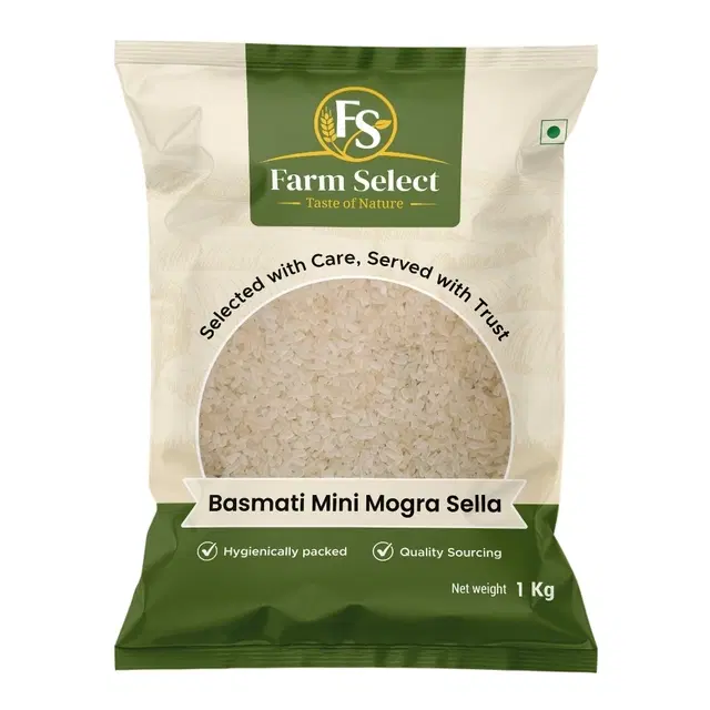 Farm Select Basmati Mini Mogra Sella 1 Kg. 3.7mm