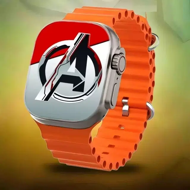 Nylon Strap Smart S8 Ultra Smart Watch for Men & Women, Orange