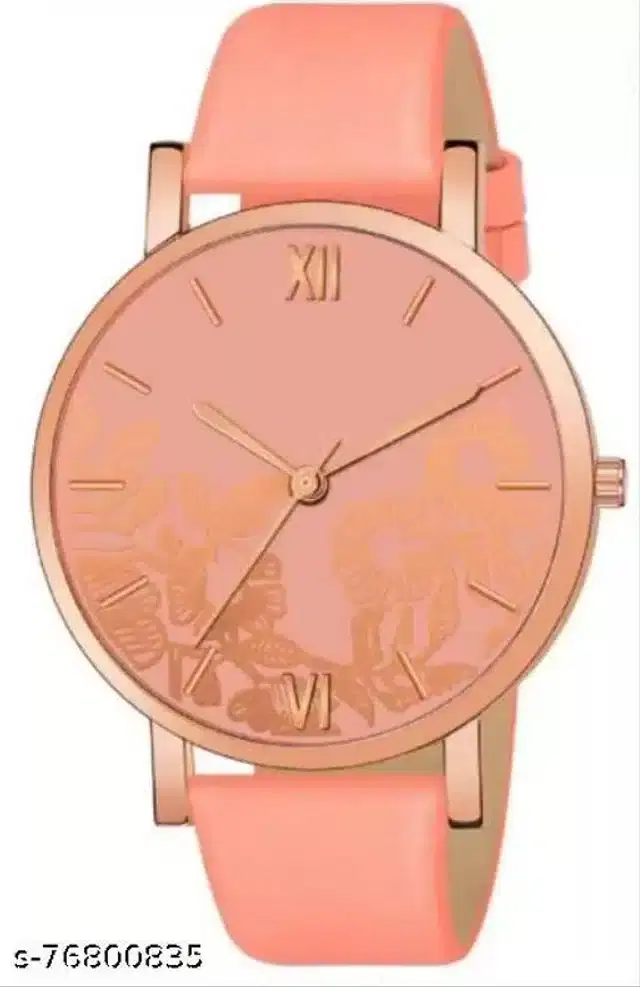 Analog Watch for Women (Peach)
