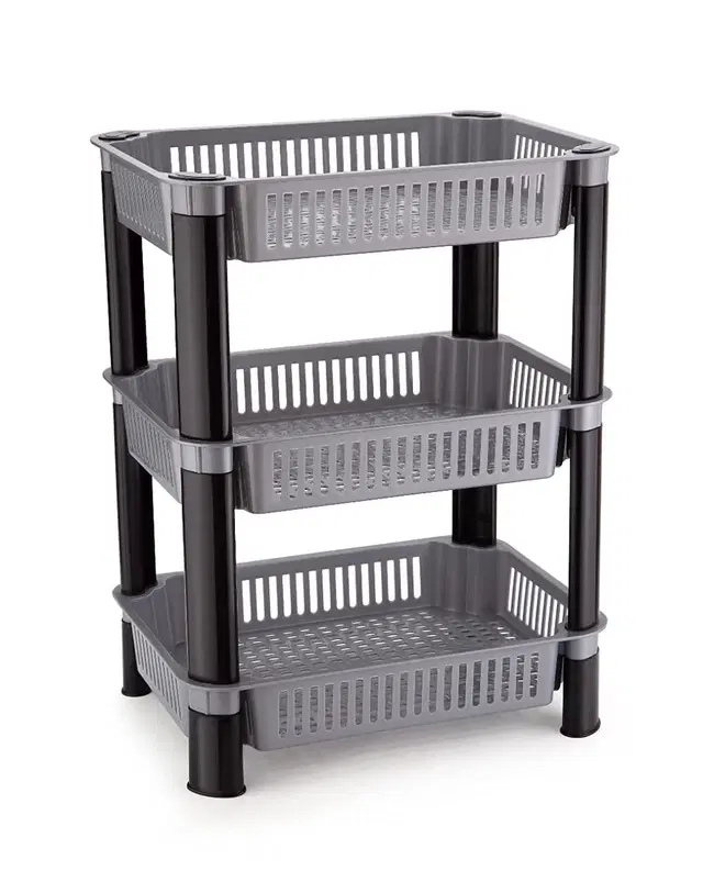 3 Layer Storage Kitchen Rack And Organiser (Pack Of 1)