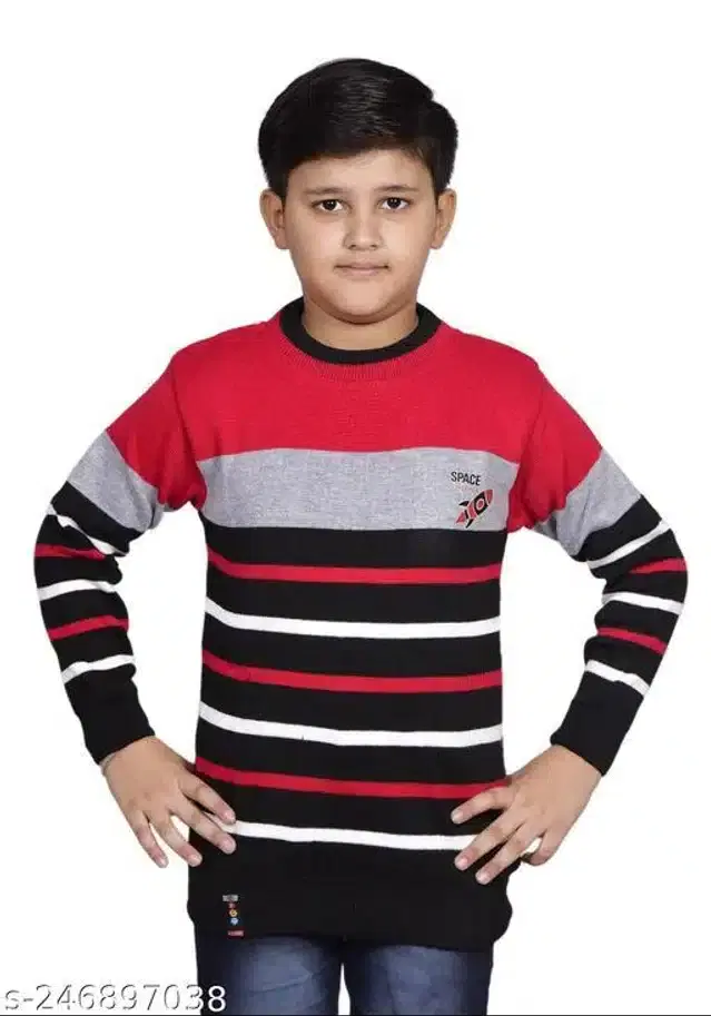 Woolen Sweaters for Boys (Multicolor, 8-9 Years)