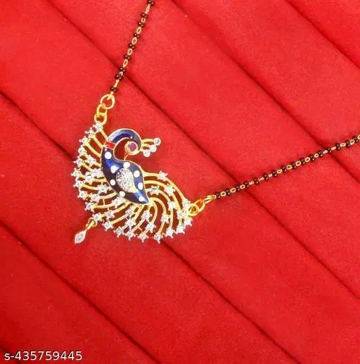 Single Strand Mangalsutra for Women (Multicolor, Free Size)