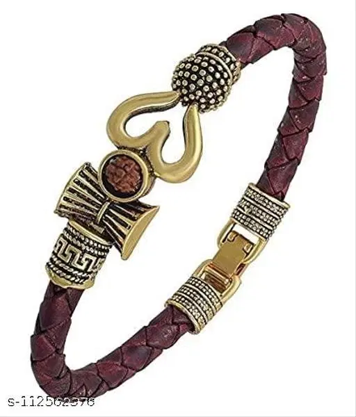 Om Trisul Bracelet for Men