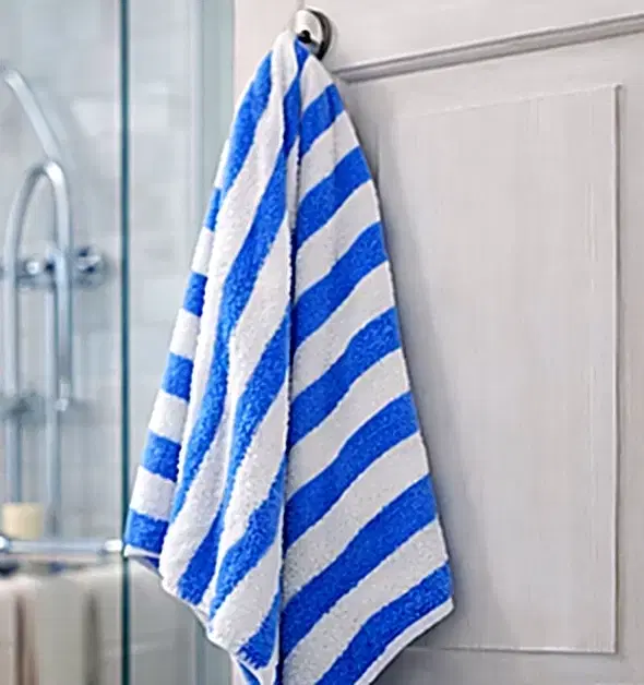 Microfiber Stripe Bath Towel Blue (70*140)