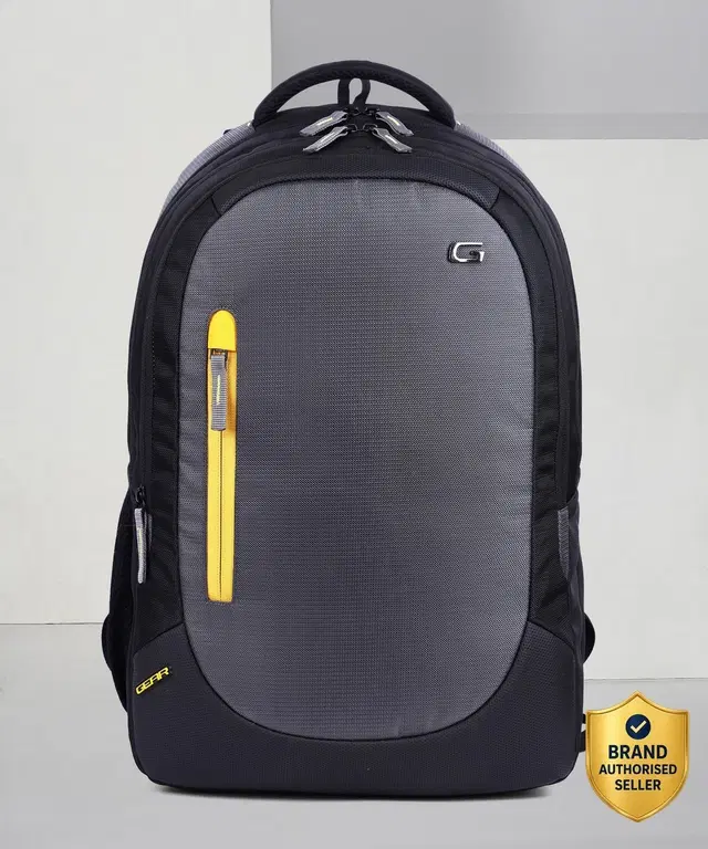 Gear Eco 1 Laptop Backpack Grey-black-yellow