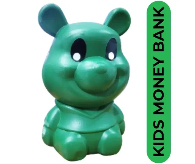 Plastic Money Bank for Kids, Green