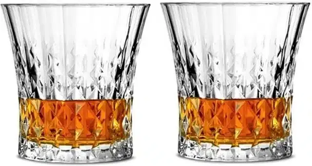 Fancy Water & Wine Glass, 200 ml, Pack of 2