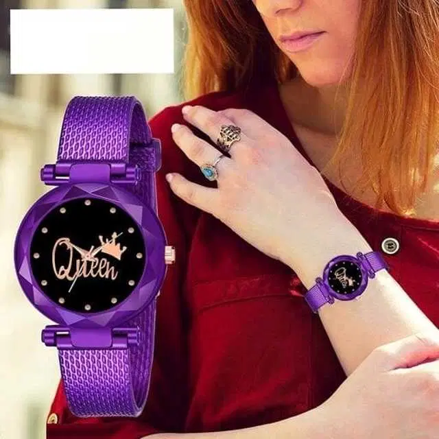 Analog Watch For Womens (Purple) (WS-146)