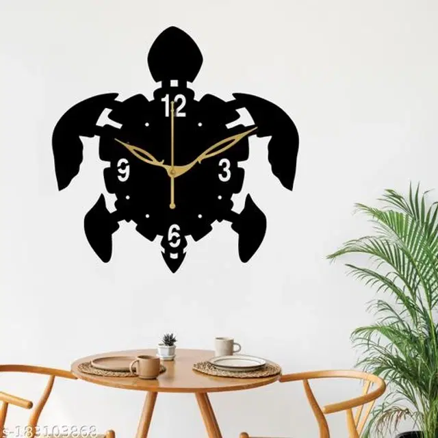 Wooden Wall Clock, Black