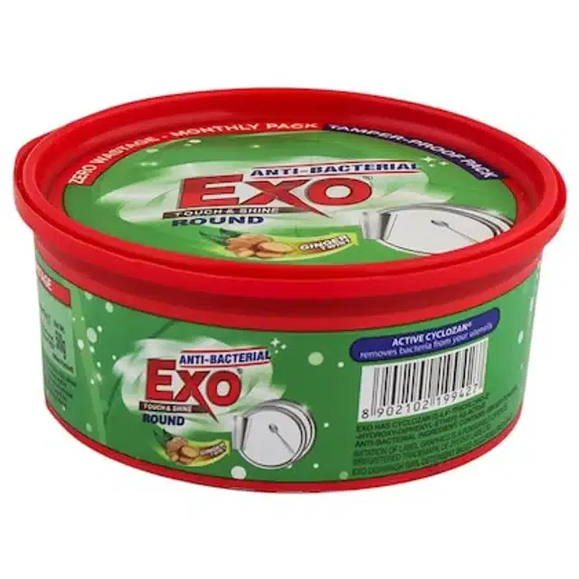 Exo Round Dishwash Bar 500 g + (Free Scrubber Inside Box)