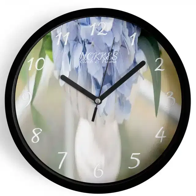 Plastic Printed Wall Clock, Multicolor, 7 Inches