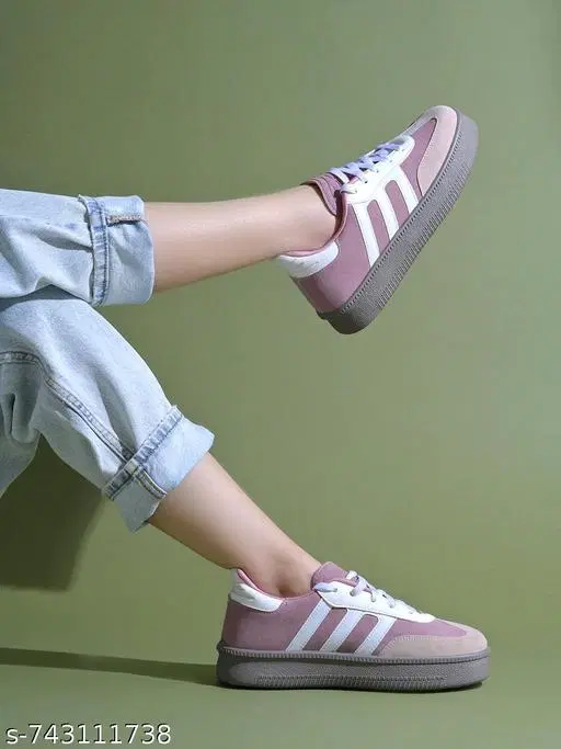 Shoetopia Girls Sneakers Peach (13-14 Years)