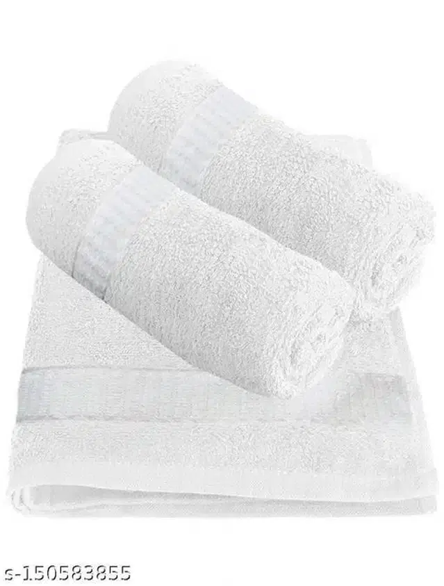 Cotton Bathing Towel, White, Pack of 2
