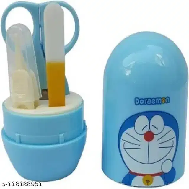 Plastic Manicure Pedicure Care Kit for Infants, Aqua Blue