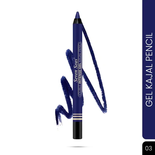 Seven Seas Smoke Eyes Kajal for Women, Electric Blue (2.5 g)