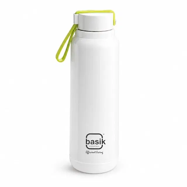 Stainless Steel Sublime Insulated Water Bottle, White, 650 ml