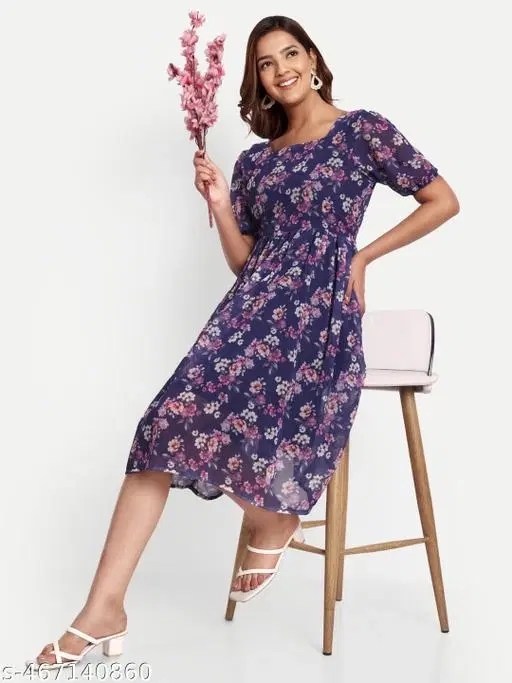 Kitty Party Special Kurti for Women (Purple, XS)