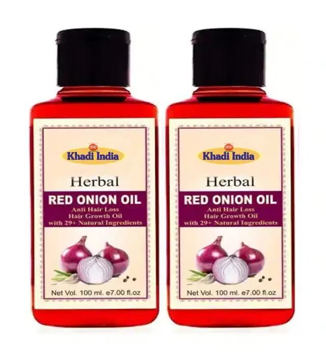 Khadi Herbal Onion Hair Oil, Pack of 2, 100 ml