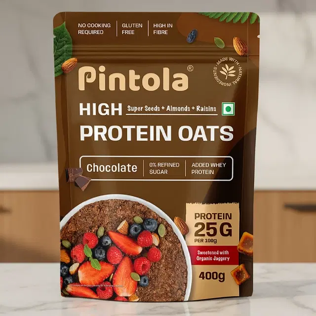 Pintola High Protein Oats Dark Chocolate Pouch 400 g