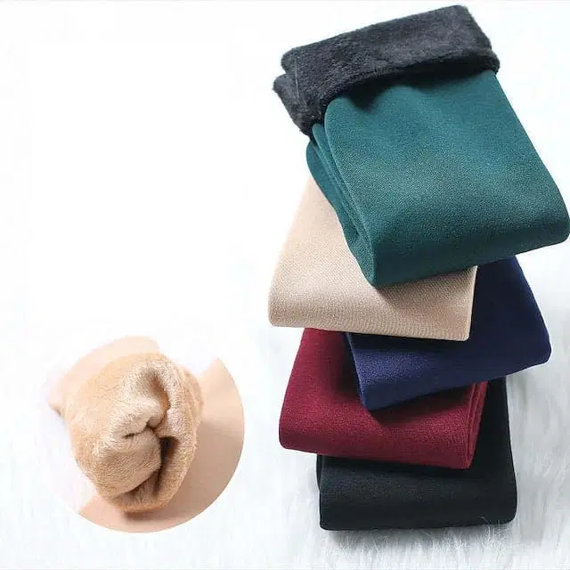 Fleece Winter Ankle Length Thumb Socks for Women, Set of 3 (Multicolor)