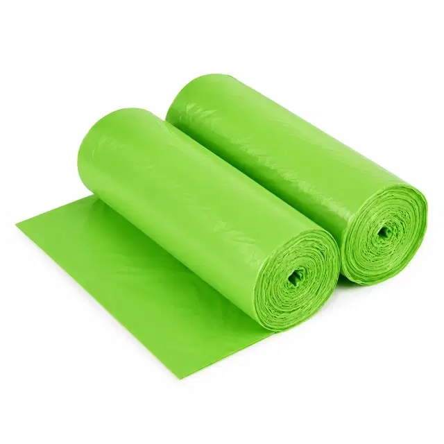 Innate Garbage Bags, Green [19 x 21 Inches], [30 Pcs x 2 Rolls]