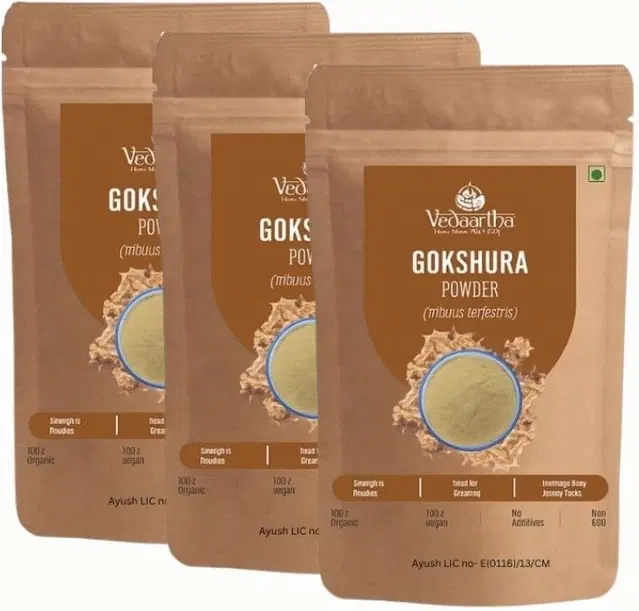 Vedaartha Gokshura Powder, Pack of 3 (50 g)