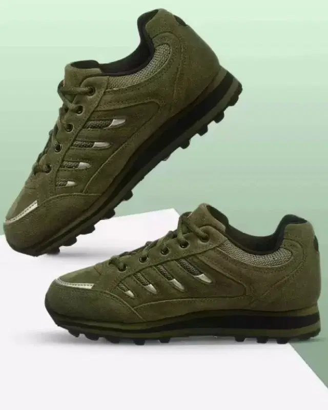 Sports Shoes for Men (Olive, 7)