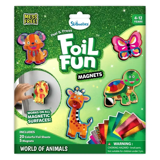 Skillmatics Foil Fun Magnets – World Of Animals
