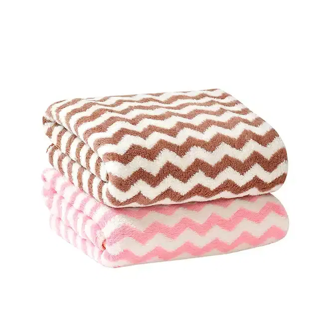 Microfiber 300 GSM Face Towel Set , Pack of 2