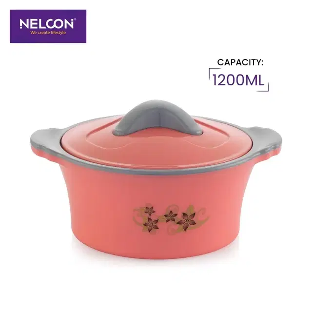 Nelcon Falcon Lunch Steel Casserole 1200ml (Pink)