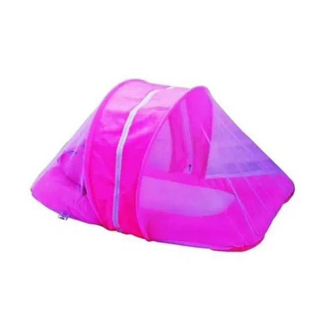 Cotton Bed with Mosquito Net for Kids, Multicolor, 40x70 cm