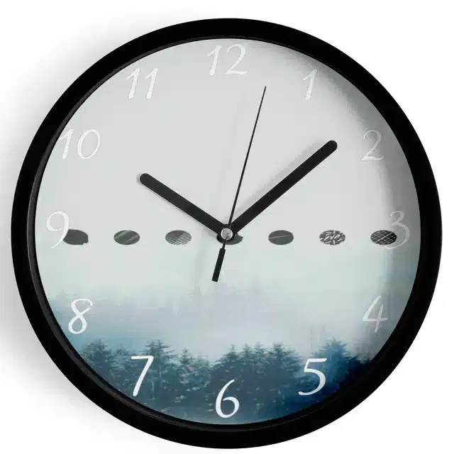 HD Printed Plastic Wall Clock, Multicolor, 10x10 Inches