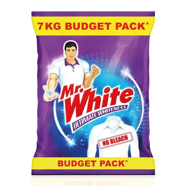 Mr. White Detergent Powder 5 kg - Get 2 kg Free