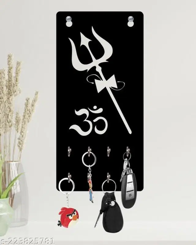 Wooden Key Holder, Black