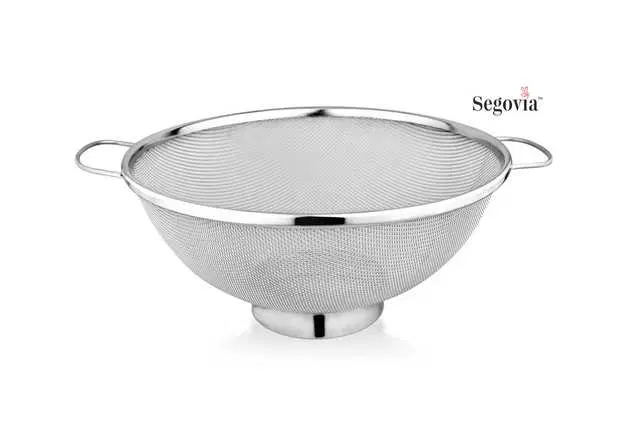 Segovia Stainless Steel Fine Mesh Strainer Colander 3L, Silver, SS-13