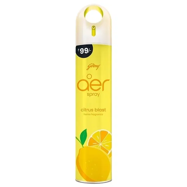 Godrej Aer Spray Home Fragrance - Citrus Blast 180 ml