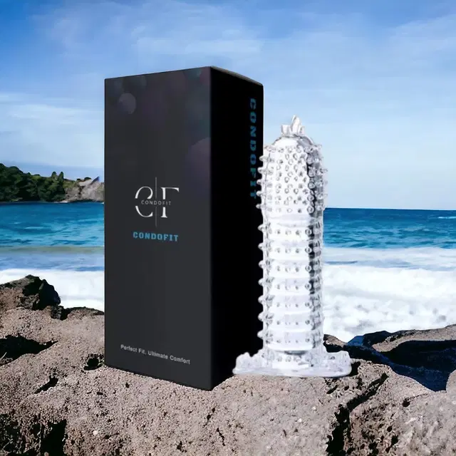 Crystal Dotted Reusable Condom for Men, Transparent, Pack of 1