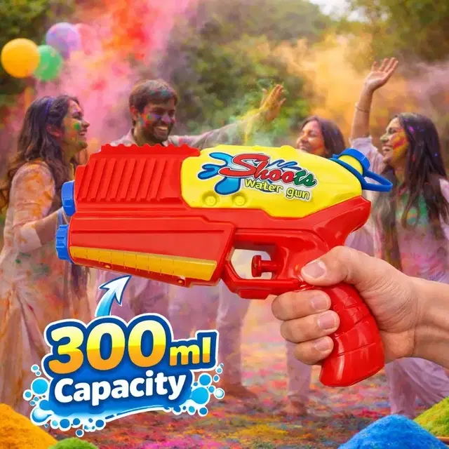 Stylish Holi Water Gun-Pichkari 300 ml (Pack of 1) Multicolor