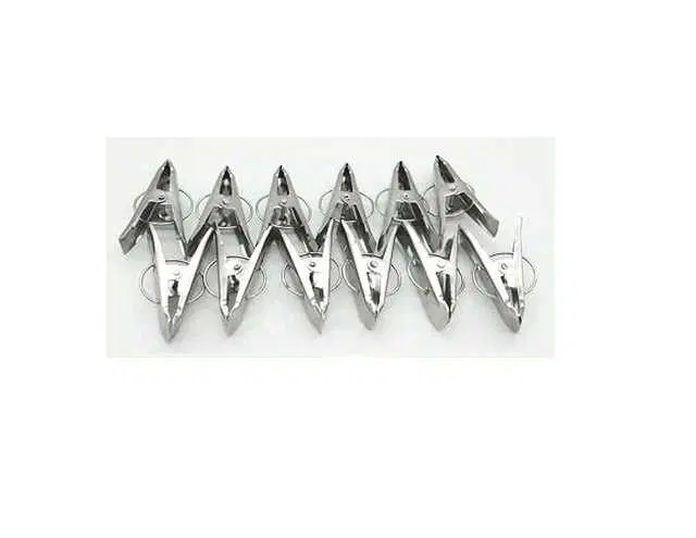 Heavy Quality Duty Rust Cloth Peg Stainless Steel Hanging Clips For Cloth Drying, Pack Of 12, R-046