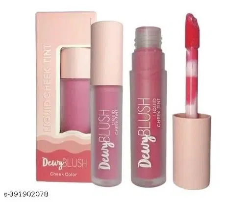 Soft Cream Blusher Makeup, Liquid Blusher for Cheeks,Natural-Looking, Dewy Finish  (Shade-05,06)